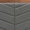 Baxton Studio Roze Mid-Century Dark Grey Fabric Upholstered and Walnut brown Finished Wood Platform Bed-Twin 192-11542-11159-ZORO - alternate 5